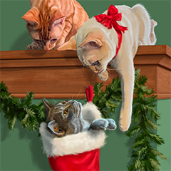 Christmas Kitties (Christmas card)