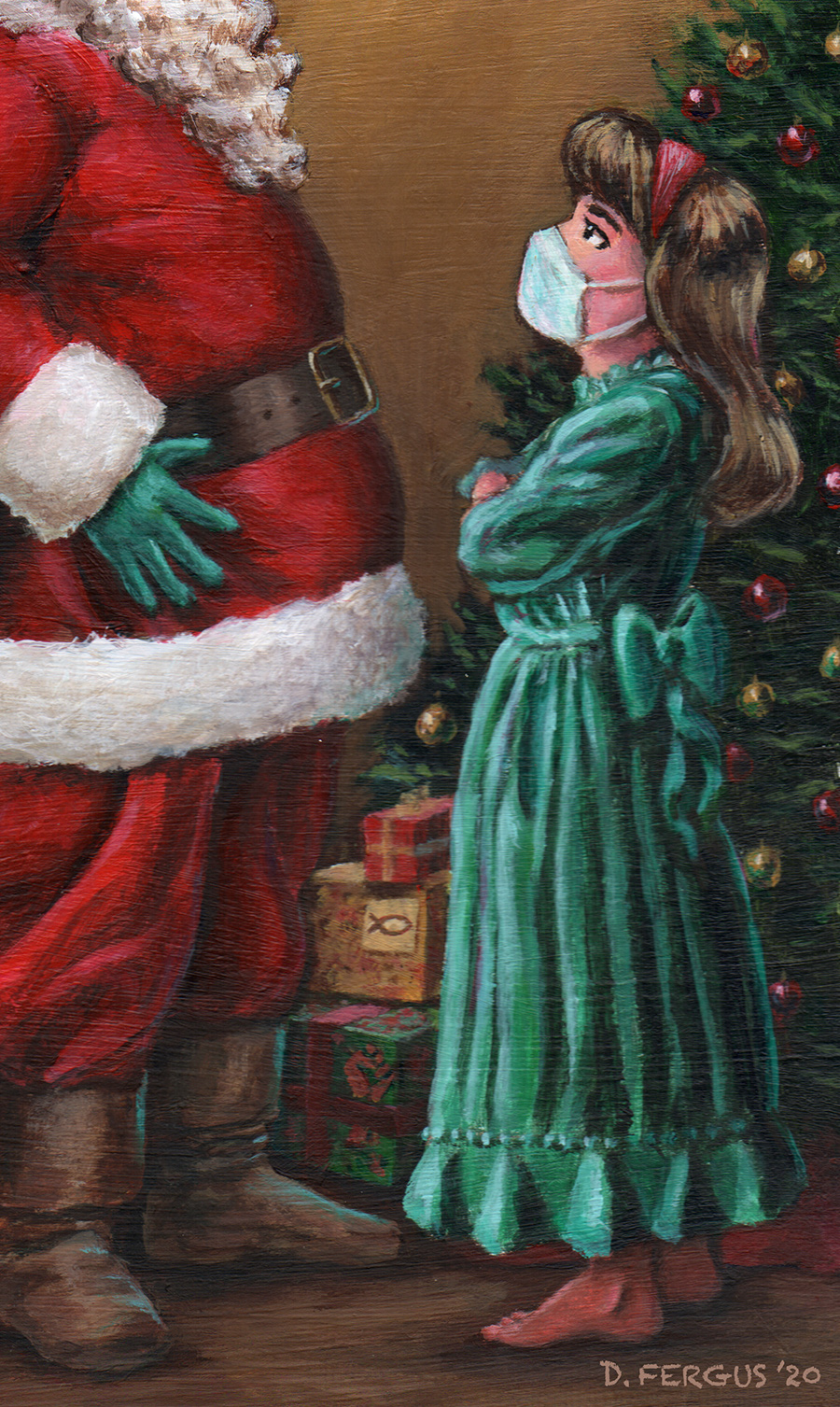 Artwork: 'Mask up, Santa'