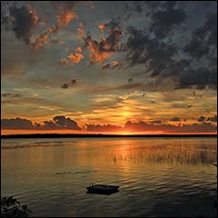 Sunset, Leech Lake