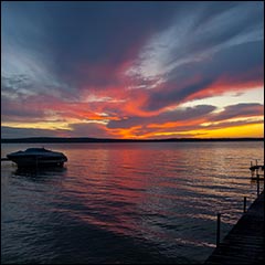 Sunset, Mullett Lake